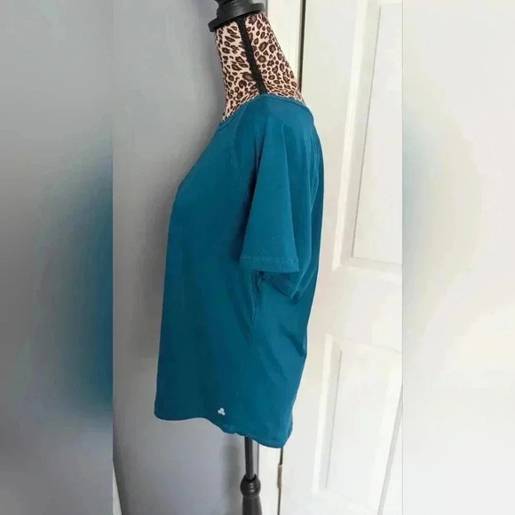 Tek Gear Workout Gear Women's Short Sleeve Shirt Size L Teal Color (EUC) - Picture 7 of 12